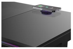 ������������ ���� ALmordor E140G Black, Gaming Desk, EATX / ATX / Micro ATX, CPU - 135 �� / VGA - 370 ��, 2xUSB 3.0, 1xType-C, 2in1 audio, RGB-���������, PD Fast Charge, ������������ ������� (Qi), ��������, ���������� ������, ����� - �������� 5