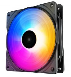���������� 120 ��, Deepcool RF120 FS, Black, 120x120x25 ��, LED ���������, 500-1500 ��/���, �� 27 ��, 3-pin (PWM), ����������������� ��������� (DP-FLED3-RF120-FS) - �������� 2
