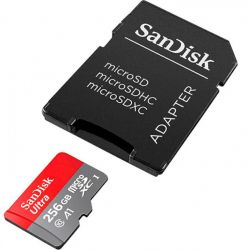   microSDXC, 256Gb, Class10 UHS-I Ultra A1, SanDisk (SDSQUAC-256G-GN6MN) -  1