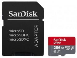   microSDXC, 256Gb, Class10 UHS-I Ultra A1, SanDisk, SD  (SDSQUAC-256G-GN6MA)