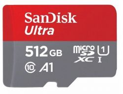   microSDXC, 512Gb, Class10 UHS-I Ultra A1, SanDisk, SD  (SDSQUAC-512G-GN6MA) -  2