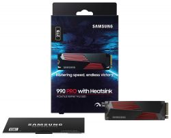 SSD  Samsung 990 Pro 2Tb M.2 PCI-E 4.0 x4 MLC 3-bit V-NAND   (MZ-V9P2T0CW) -  3