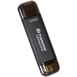SSD  Transcend ESD310C 512Gb Black USB 3.2 / USB Type-C (TS512GESD310C) -  2