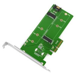 - Maiwo, PCI-E 4x,  1 x SSD M.2 ( M, NVMe) + 1 x SSD M.2 ( B, SATA3) (KT015)