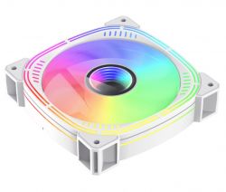  120 , GameMax Rainbow Force "Infinity", White, 12012025 , ARGB , 600-1600 /, 17.8-34.3 , 4-pin PWM / 3-pin ARGB (GMX-12ARGB- -  3