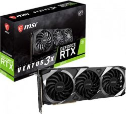  GeForce RTX 3070, MSI, VENTUS 3X OC, 8Gb GDDR6, 256-bit, HDMI/3xDP, 1755/14000 MHz, 2x8-pin (RTX 3070 VENTUS 3X OC) Refurbished