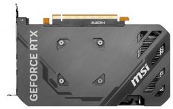  GeForce RTX 4060, MSI, VENTUS 2X BLACK OC, 8Gb GDDR6, 128-bit, HDMI/3xDP, 2490/17000 MHz, 8-pin (RTX 4060 VENTUS 2X BLACK 8G OC) -  4