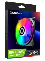  120 , GameMax Big Bowl, Black, 12012025 , ARGB , 1200 /, 28.8 , 3-pin/Molex / 3-pin ARGB (GMX-12-CBB) -  5