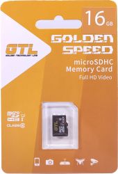 Карта пам'яті microSDHC, 16Gb, Class10, GTL, без адаптера (GTL16GBSDCL10U1-00)