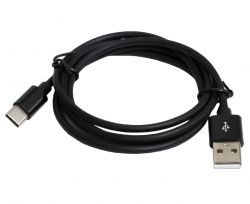  USB - USB Type-C 1  Patron Black, 2.4A (CW-CBUC034-BK) -  1