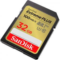 ����� ������ SDHC, 32Gb, SanDisk Extreme Plus, Class10 UHS-I U3 V30, �� 100/60 ��/� (SDSDXWT-032G-GNCIN) - �������� 3