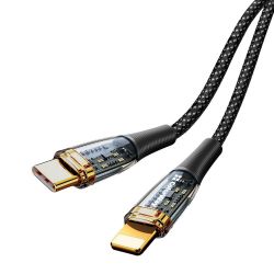  USB Type-C - Lightning 1.2  ColorWay, Black, PD ( 27 ), 3A (CW-CBPDCL057-BK)