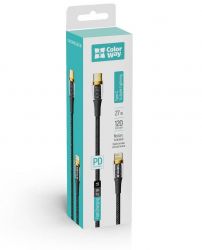  USB Type-C - Lightning 1.2  ColorWay, Black, PD ( 27 ), 3A (CW-CBPDCL057-BK) -  4