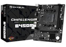 . AM4 (B450) Maxsun Challenger B450M, B450, 2xDDR4, Int.Video(CPU), 4xSATA3, 1xM.2, PCI-E 16x 3.0, PCI-E 1x 3.0, ALC897, RTL8111H, 2xUSB3.2/2xUSB2.0, VGA/HDMI, Micro ATX (MS-Challenger B450M)