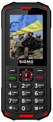   Sigma mobile X-treme PA68, Black/Red, 2 Nano-SIM, 2.4" (240x320), microSD (max 32Gb), Cam 0,3 Mp, GPS, no Wi-Fi, BT, FM, MP3, Li-Ion 2500mAh -  1