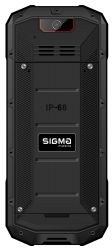   Sigma mobile X-treme PA68, Black/Red, 2 Nano-SIM, 2.4" (240x320), microSD (max 32Gb), Cam 0,3 Mp, GPS, no Wi-Fi, BT, FM, MP3, Li-Ion 2500mAh -  2