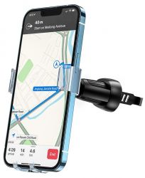 Автодержатель для телефона Hoco H7, Small gravity car holder(air outlet), Black - Картинка 4