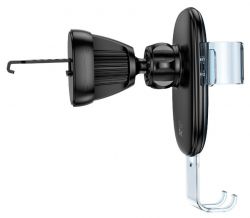 Автодержатель для телефона Hoco H7, Small gravity car holder(air outlet), Black - Картинка 3