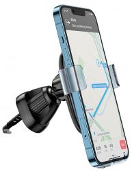 Автодержатель для телефона Hoco H7, Small gravity car holder(air outlet), Black - Картинка 5
