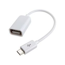 ���������� USB 2.0 (F) - microUSB (M), White, Lapara, 16 ��