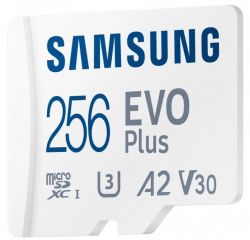   microSDXC, 256Gb, Samsung EVO Plus, Class10 UHS-I U1, SD  (MB-MC256KA/EU) -  4