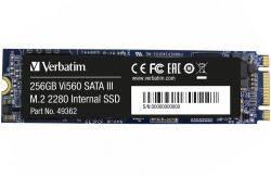   M.2 256Gb, Verbatim Vi560 S3, SATA3, 3D TLC, 520/470 MB/s (49362) -  1
