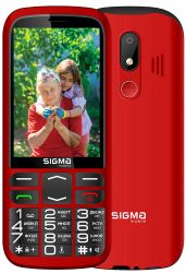   Sigma mobile Comfort 50 Optima Type-C Red "", 2 Mini-SIM,  3.5"  (320x480), , Spreadtrum SC6531H,  microSD (max 32GB), FM-, , BT, Cam 0.3Mp, 2500 mAh