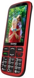   Sigma mobile Comfort 50 Optima Type-C Red "", 2 Mini-SIM,  3.5"  (320x480), , Spreadtrum SC6531H,  microSD (max 32GB), FM-, , BT, Cam 0.3Mp, 2500 mAh -  4