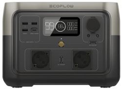   EcoFlow RIVER 2 Max, Black, 500W,  AC 230  AC (2),  USB-A 12   , 5  DC, 2.4 A (2),   USB-A	28 , 5  / 9  / 12  DC,  2.4  (x3),  USB-C 100, DC 5 /9 /12 /15 /20 