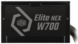   700 , Cooler Master ELITE NEX White W700, Black, 80+ Standard, Active PFC, 120 , 3xMolex / 5xSATA / 2x6+2-pin / 1x8-pin / 1x4+4-pin / 1x20+4-pin (MPW-7001-ACBW-BEU) -  3