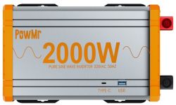   2000 , PowMr, Grey/Orange, 12V,  , 1xUSB, 1xType-C, LED  (POW-HV2K-12V) -  1