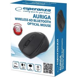Мышь беспроводная Esperanza EM128K 6D Auriga , Black, USB, оптическая, Bluetooth, 1600 dpi, 6 кнопок - Картинка 2