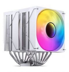 ����� ��� ���������� Jonsbo CR-3000 ARGB, White, �������/���, 2x120 ��, PWM, ��� Intel 115x/1200/1700, AMD AMx/FMx, �� 260W TDP, 160 ��