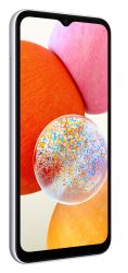  Samsung Galaxy A14 Silver, 2 Nano-SIM, 6.6" (2408x1080, PLS), Samsung Exynos 850 (8x2.0 GHz), Mali G52, 4GB, 64GB, microSD, 50/5/2Mp + 13Mp, 4G, WiFi, BT, NFC, Type-C, 5000 mAh, Android 13 (SM-A145FZSU) -  3