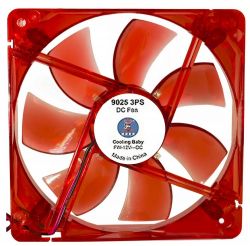  90 , Cooling Baby 9025 4PS red, 90x90x25 SB 12 0,18 25 , 1400-2500 / 4pin PWM