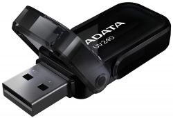 USB Flash Drive 32Gb ADATA UV240, Black (AUV240-32G-RBK) -  2