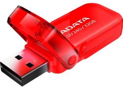 USB Flash Drive 32Gb ADATA UV240, Red (AUV240-32G-RRD) -  1