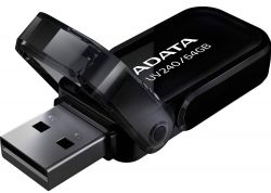 USB Flash Drive 64Gb ADATA UV240, Black (AUV240-64G-RBK) -  1