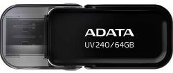 USB Flash Drive 64Gb ADATA UV240, Black (AUV240-64G-RBK) -  2