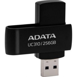 USB 3.2 Flash Drive 256Gb ADATA UC310, Black (UC310-256G-RBK) -  2