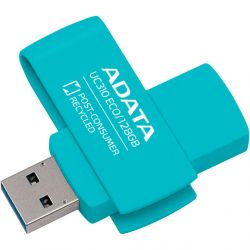 USB 3.2 Flash Drive 128Gb ADATA UC310 Eco, Green (UC310E-128G-RGN) -  1