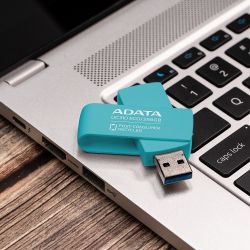 USB 3.2 Flash Drive 64Gb ADATA UC310 Eco, Green (UC310E-64G-RGN) -  6