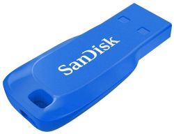 USB Flash Drive 32Gb SanDisk Cruzer Blade, Electric Blue (SDCZ50C-032G-B35BE) -  2