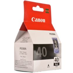  Canon PG-40, Black, iP1200/1300/1600/1700/1800/1900/2200/2500/2600, MP140/150/160/170/180/190/210/220/450/460/470, MX300/310, 16  (0615B025)