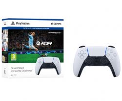  Sony PlayStation 5 DualSense, White +  EA Sports FC24 () (1009369) -  1