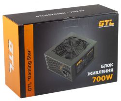Блок живлення 700 Вт, GTL Gaming Star, Black, 120 мм, 3xMolex / 6xSATA / 3x6+2-pin / 2x4+4-pin / 1x20+4-pin (GTLGS700BK) - Картинка 5