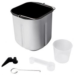 Хлібопіч Liberton LBM-6300, Inox, 600W, вага випічки 0,45/0,75kg, 12 програм, дисплей, оглядове вікно, підтримка температури, відстрочка старту, книга рецептів, гачок - Картинка 2