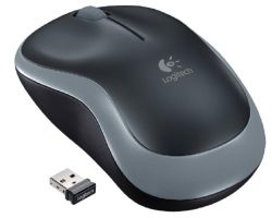  Logitech M185, Grey/Black, USB, , , 1000 dpi, 3 , 1xAA (910-002235)