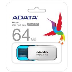 USB Flash Drive 64Gb ADATA UV240, White (AUV240-64G-RWH) -  3