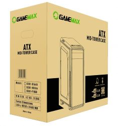  GameMax G561-FRGB White,  , Midi Tower, ATX / Micro ATX / Mini ITX, 1USB 3.0, 2USB 2.0, 3x120  LED, 412x180x435 , 0.5 , 4.0  -  5